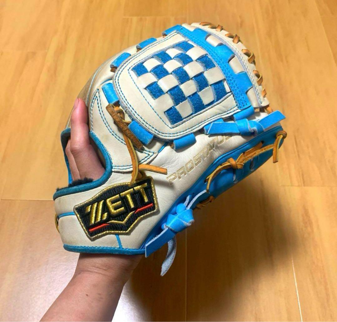 野球グローブ　軟式　内野用グラブ　ZETT ゼット　プロステイタス　源田モデル