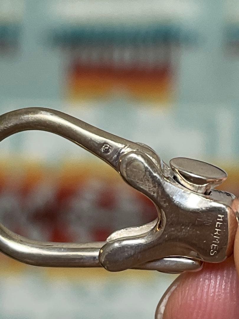 エルメス　シェーヌダンクル　キーリング　正規店アフターケア済　キーホルダー