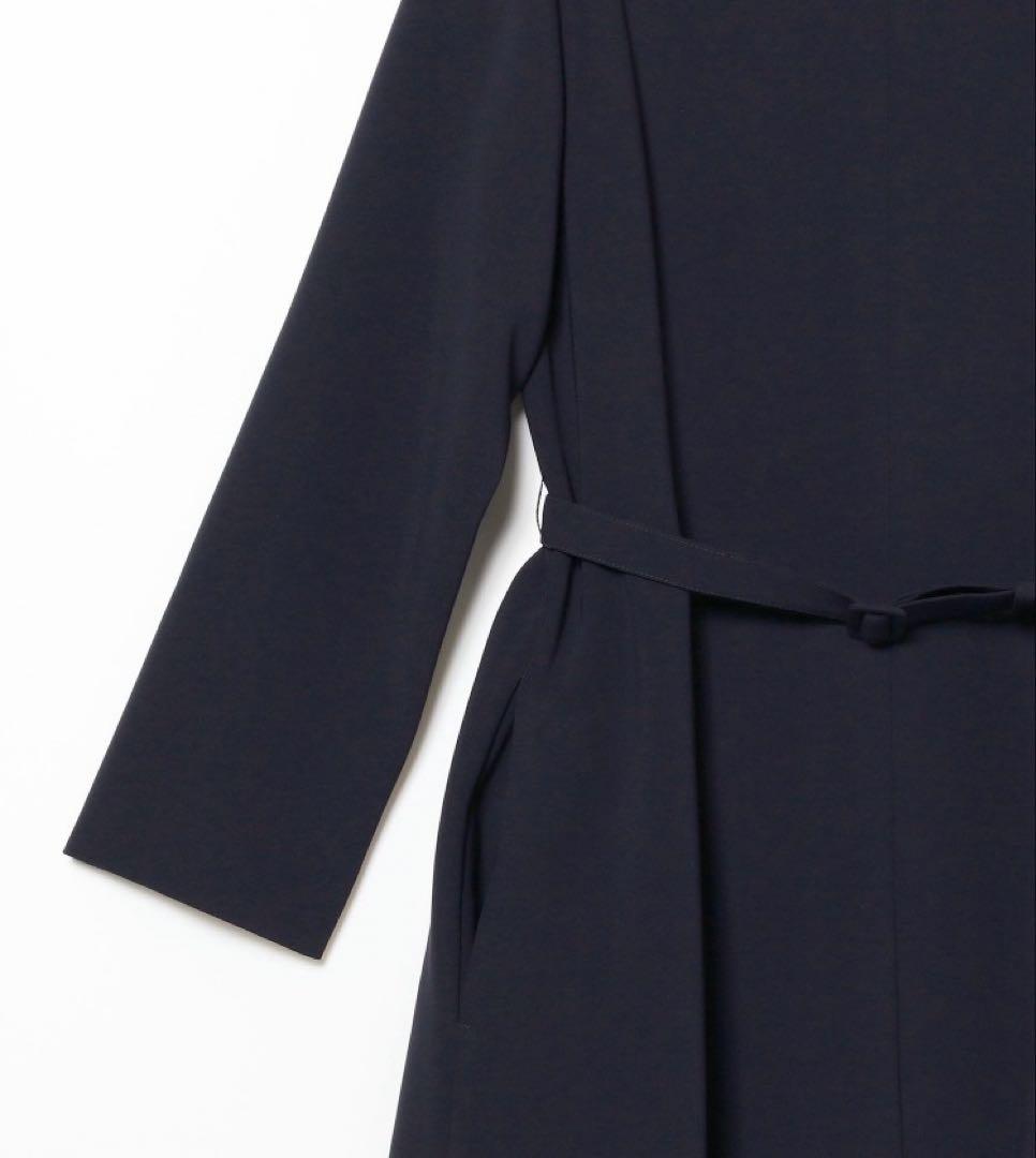 セレモニー　フォーマル　ベルト付 ドレス　ワンピース　長袖