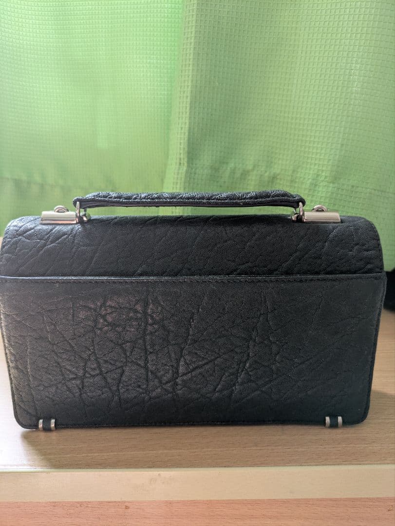 象革　リアルエレファント　セカンドバッグ＆ショルダーバッグ２way　本革紐・鍵付