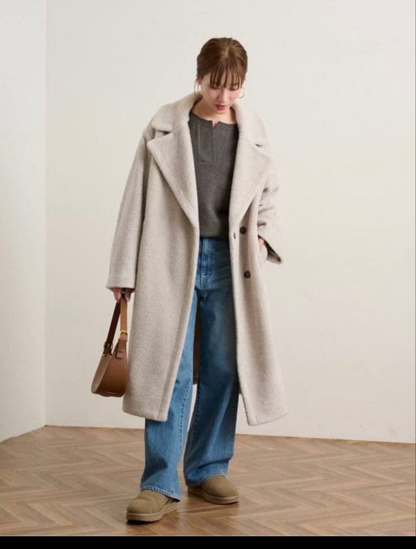 フレームワークWOOL ブレンドボアコート