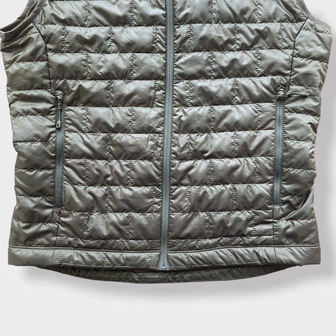 パタゴニアpatagoniaナノパフベストMカーキ中間着ミッドレイヤー化繊UL