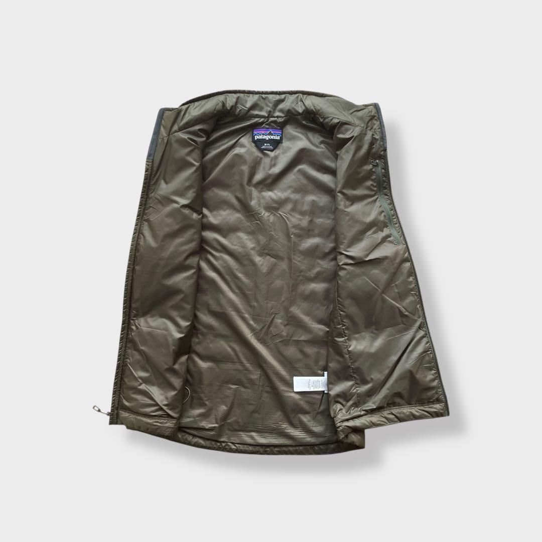 パタゴニアpatagoniaナノパフベストMカーキ中間着ミッドレイヤー化繊UL