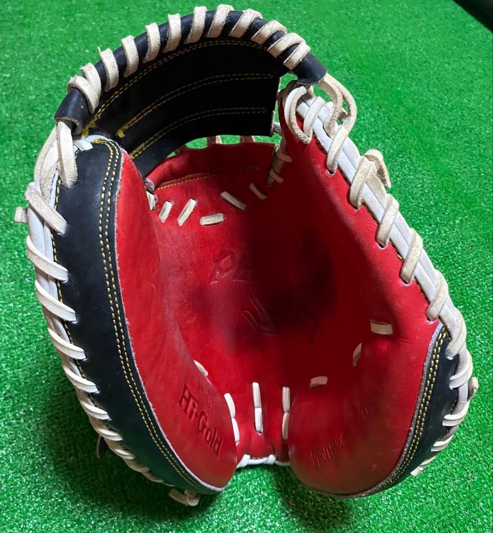 一般 軟式野球 キャッチャーミット ハイゴールド Hi-GOLD 大人サイズ 赤