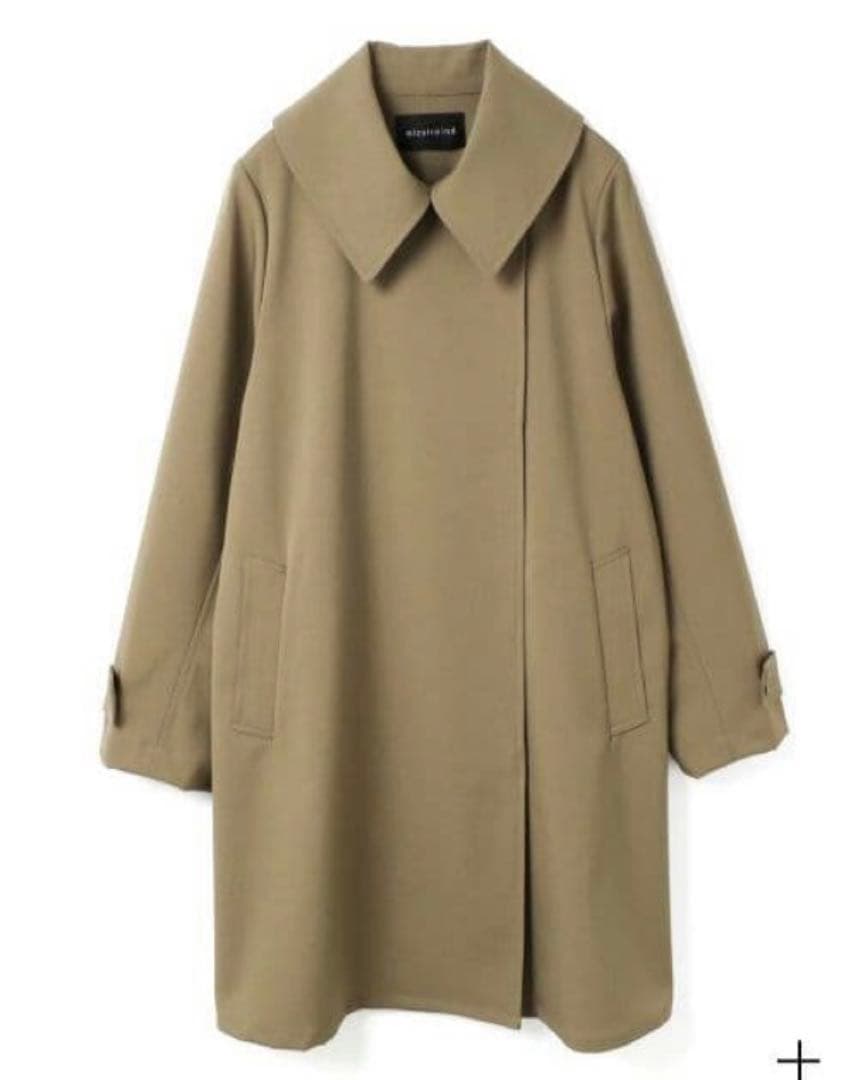 本日午前中まで！mizuiro ind ステンカラーコート トレンチコート