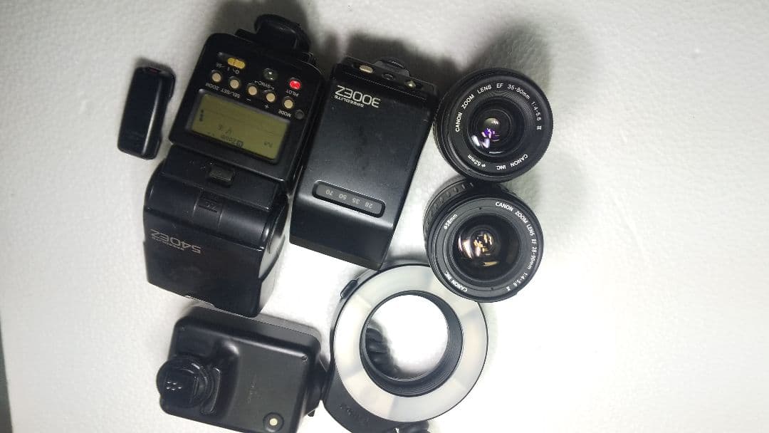 Canon EOS 1V フィルムカメラ、レンズ、ストロボ、三脚、他、セット