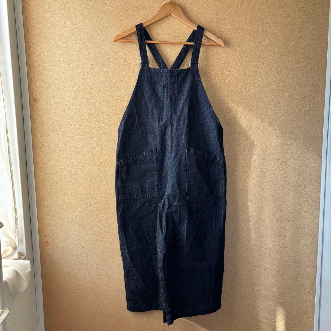 2024 かぐれ　デニムサロペット　F　インディゴ　ゆったり