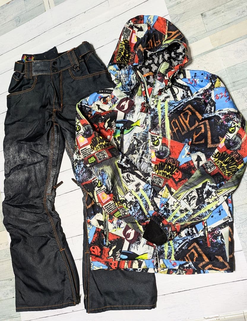 美品 FUEL メンズスノボードスノボースキーウェア サイズM