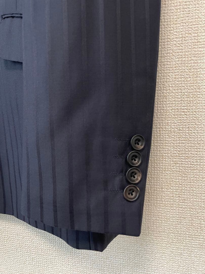 リチャードジェームス DORMEUIL生地 ネイビー ダブルブレストスーツ 40