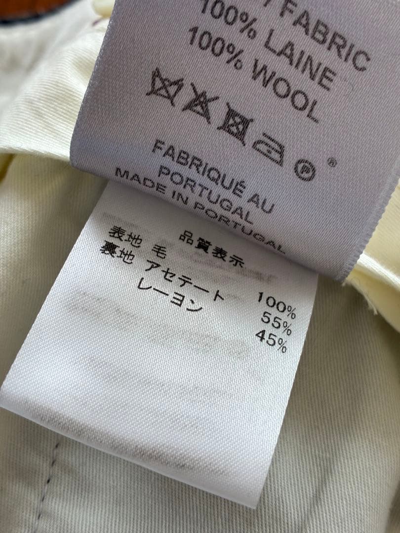 BERNARD ZINS ツイード スラックス グレー 38 ベルナールザンス