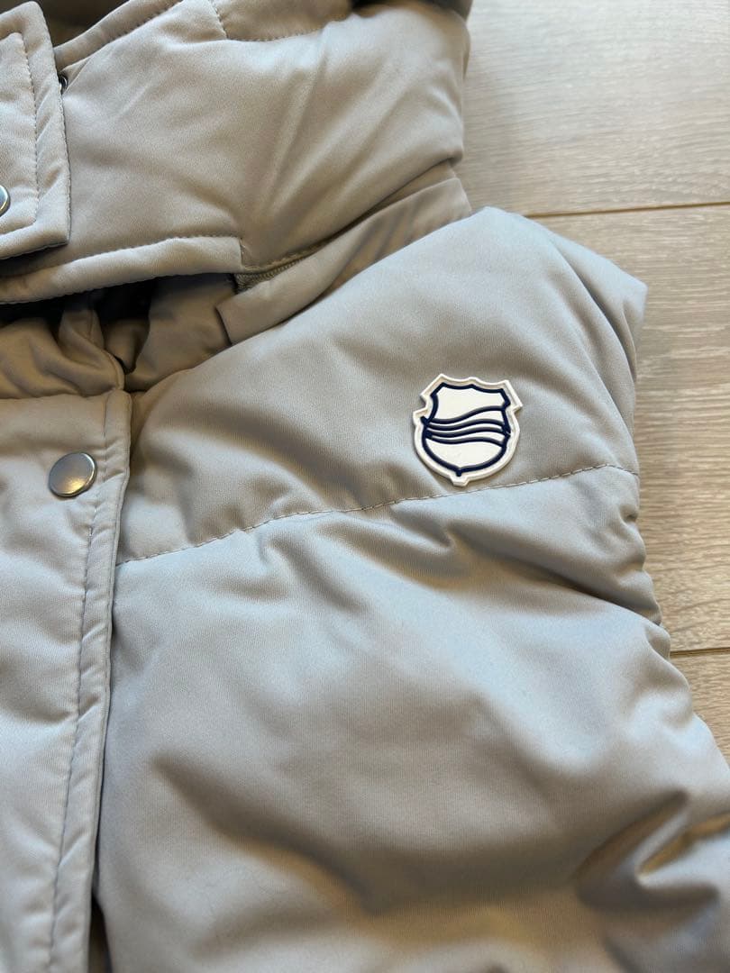 フード付きダウンベスト グレー　M 新品