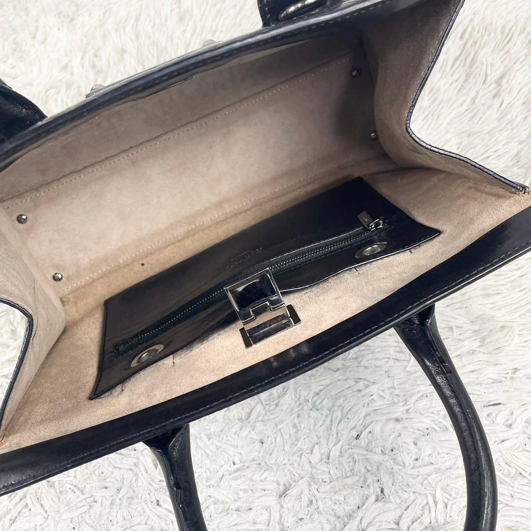 美品 JIMMY CHOO レザー 2WAY ショルダーバッグ 星 ロゴ型押し