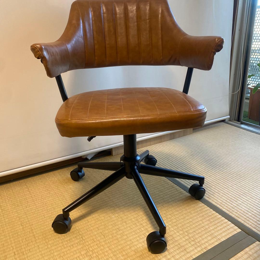 KAGUAROO購入　大川家具　ブラウン　Office Chair GAZE