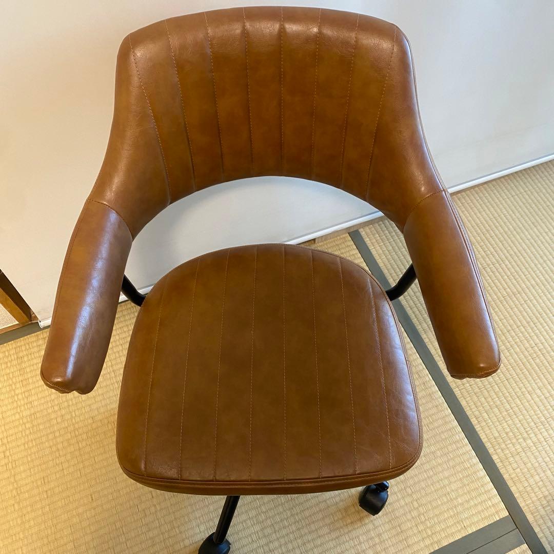 KAGUAROO購入　大川家具　ブラウン　Office Chair GAZE
