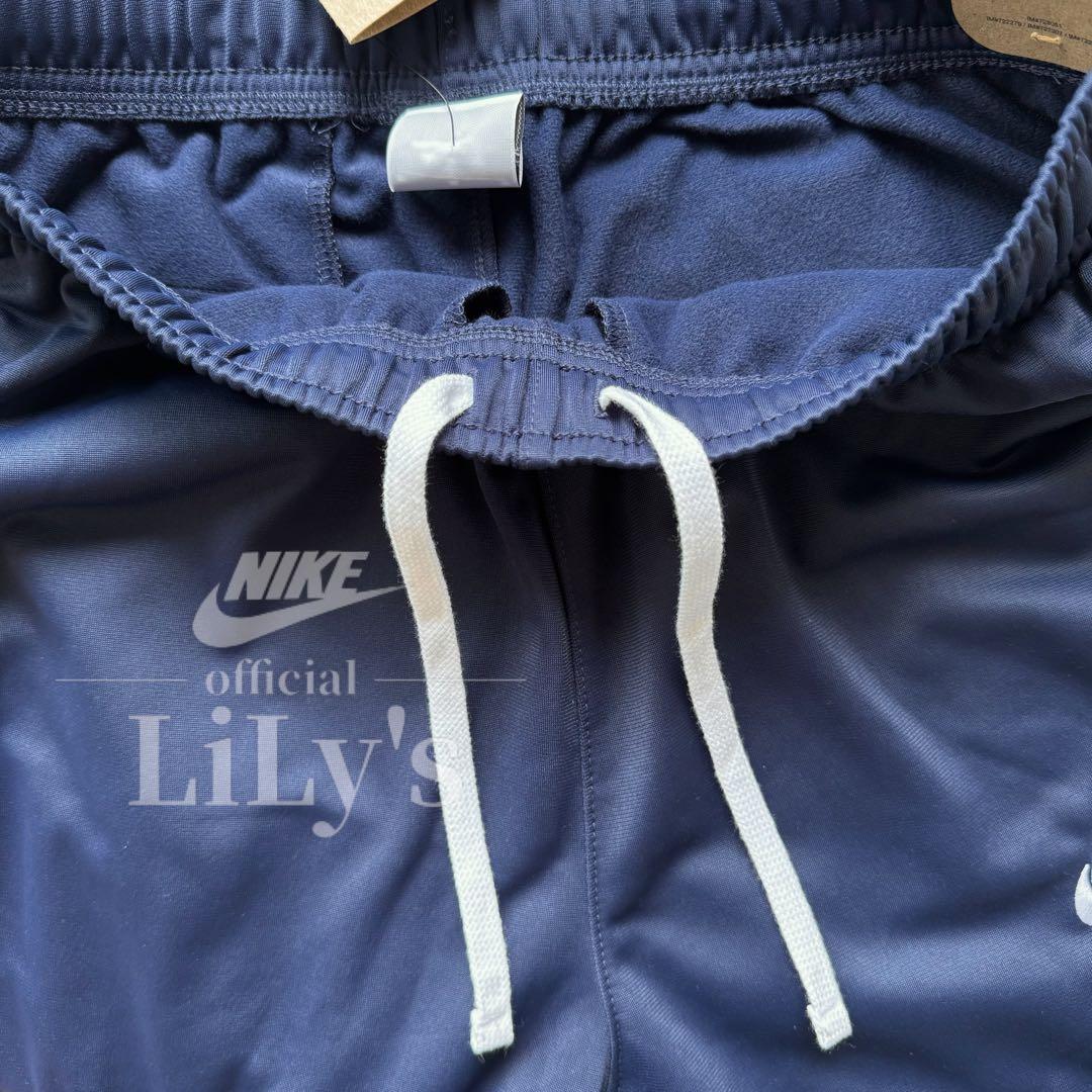 【Ｌサイズ】ナイキ上下セットアップ　ネイビー　ロゴ刺繍　スウォッシュ　新品未使用