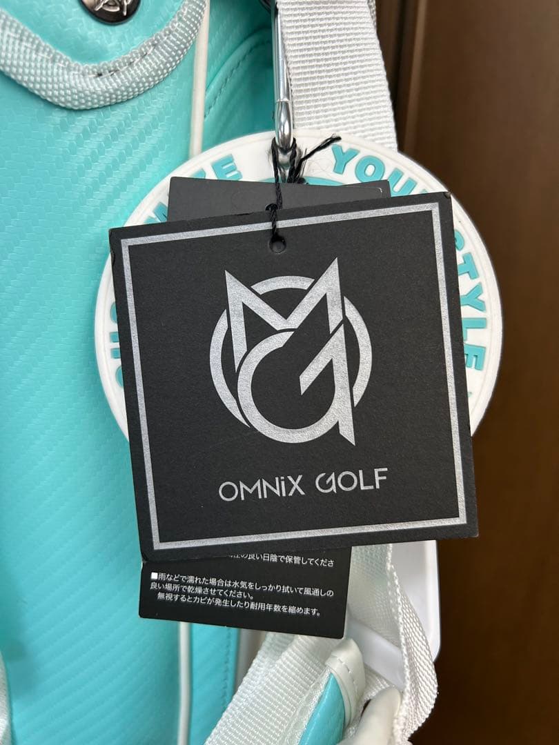 MG スタンド式ゴルフバッグ 水色