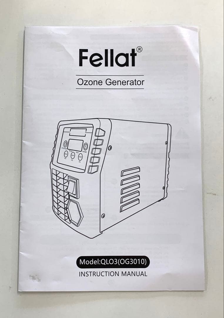 FELLAT オゾン発生器 10000mg/h QLO3(OG3010)