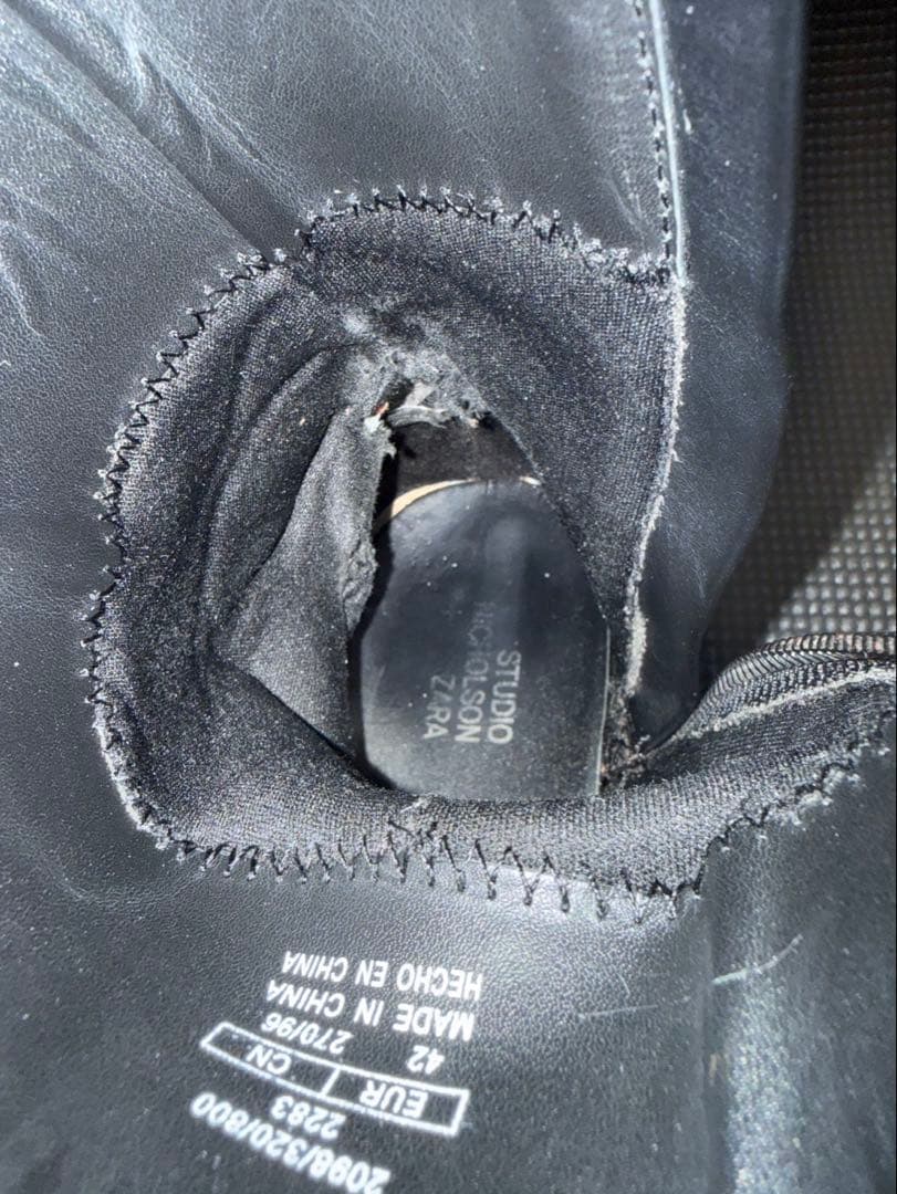 Zara STUDIO NICHOLSON Vibram レザーブーツ 42