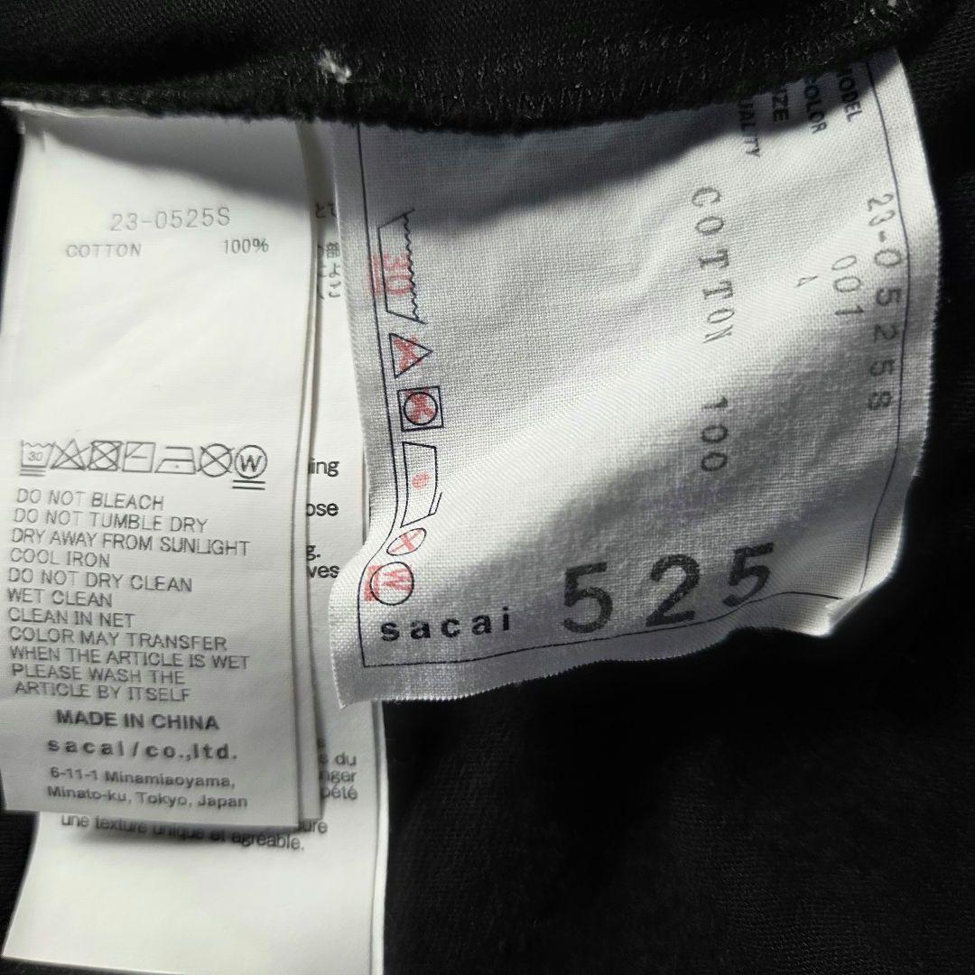 希少 入手困難　サカイ　レイヤード　バックプリント　ロンt XL