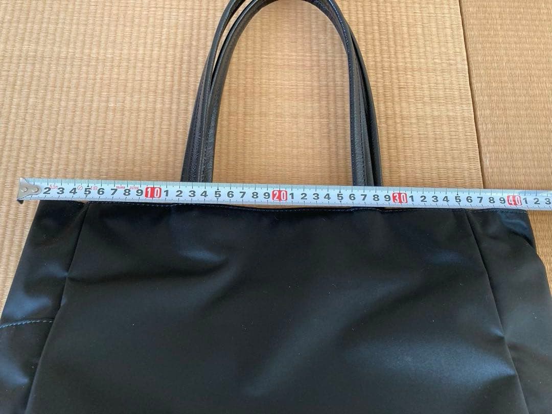 russet クラウズナイロン　ブラック トートバッグ