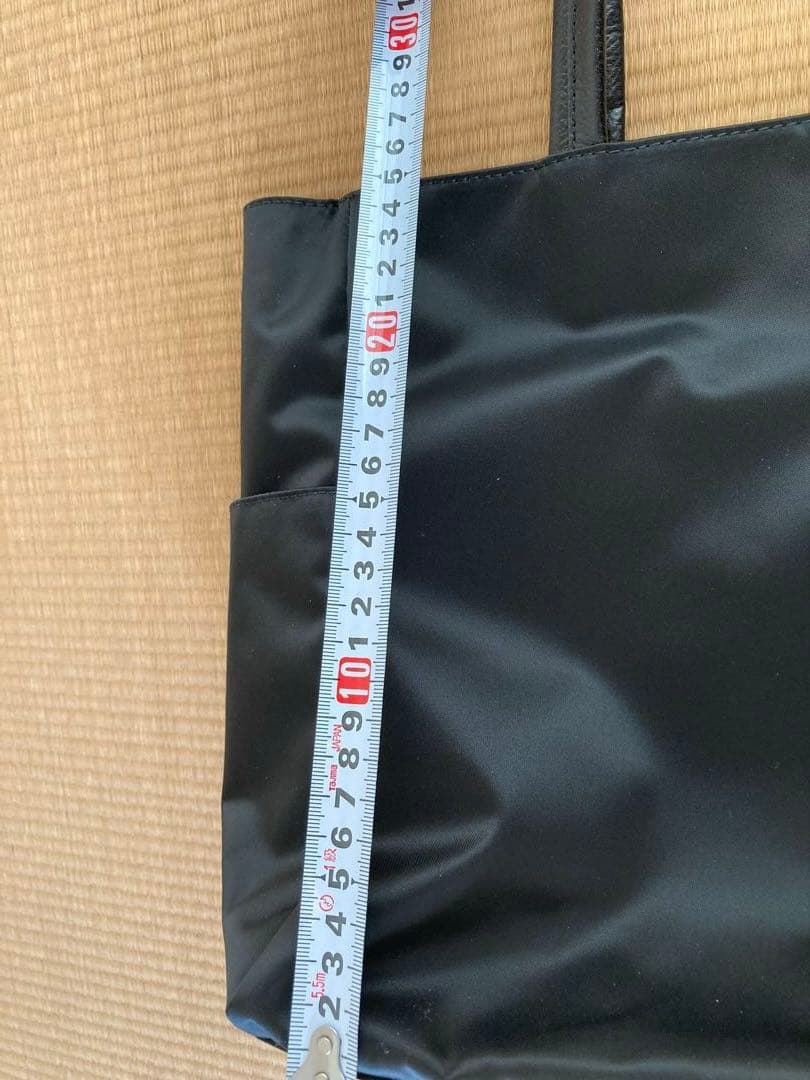 russet クラウズナイロン　ブラック トートバッグ