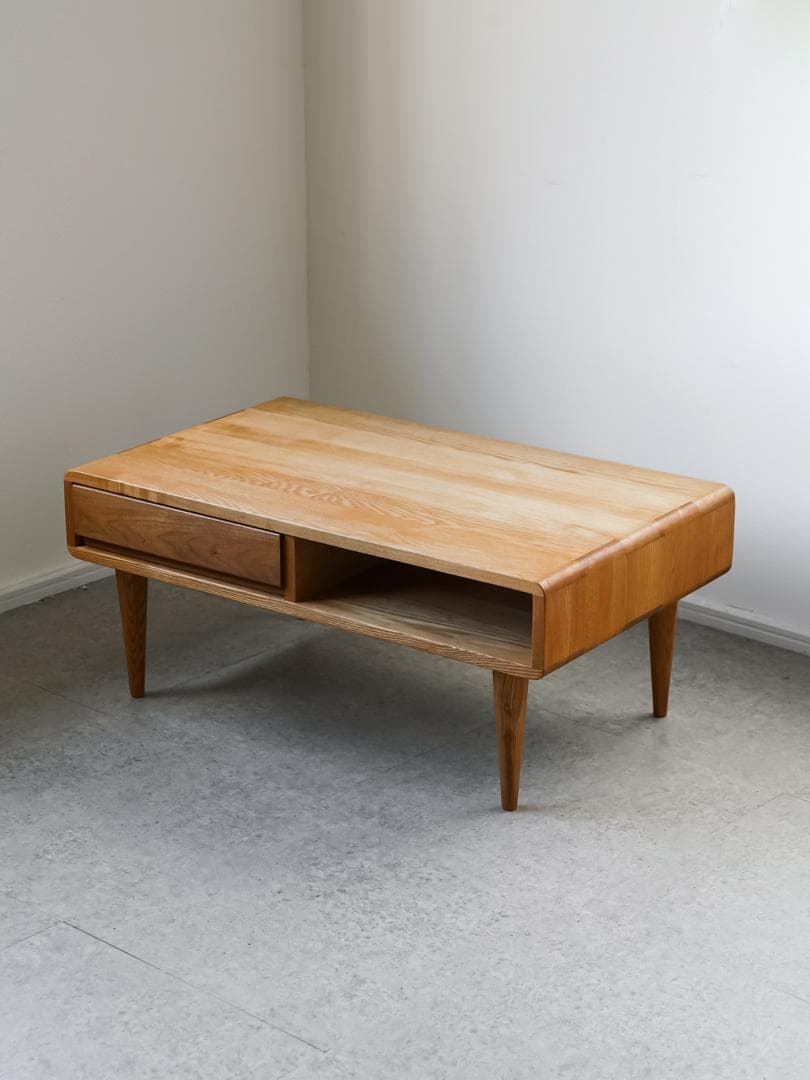 廃盤 ACTUS \"Symphony\" ローテーブル 無垢材 北欧モダン