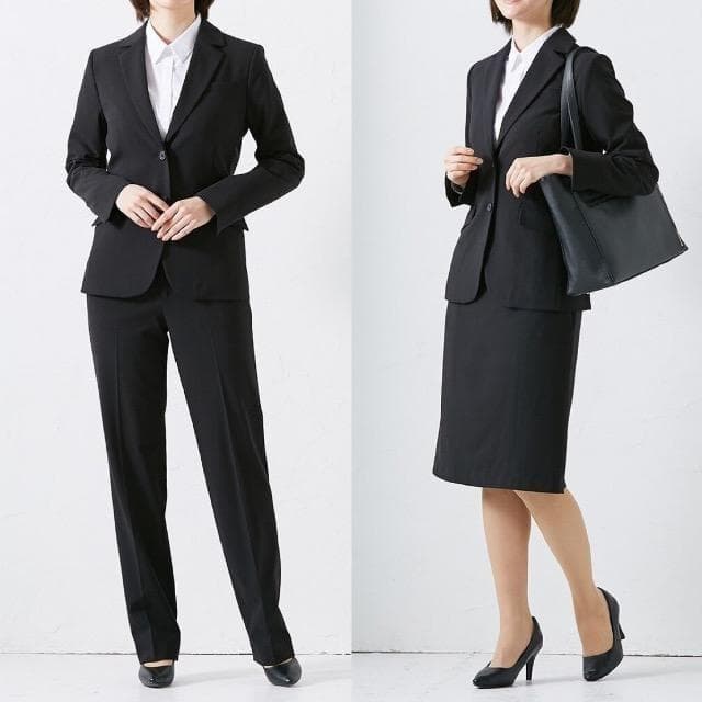 新品☆4L黒無地スーツ3点♪パンツ・スカート フォーマル・リクルート〇〇G182
