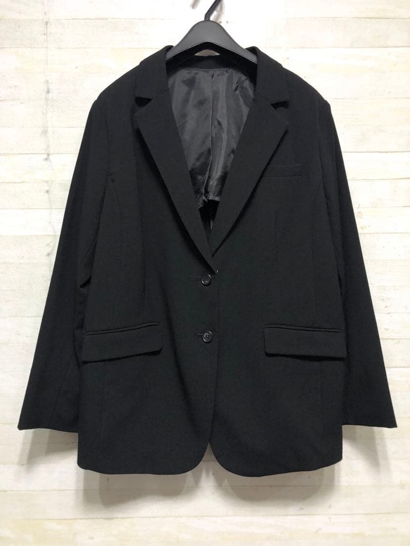 新品☆4L黒無地スーツ3点♪パンツ・スカート フォーマル・リクルート〇〇G182