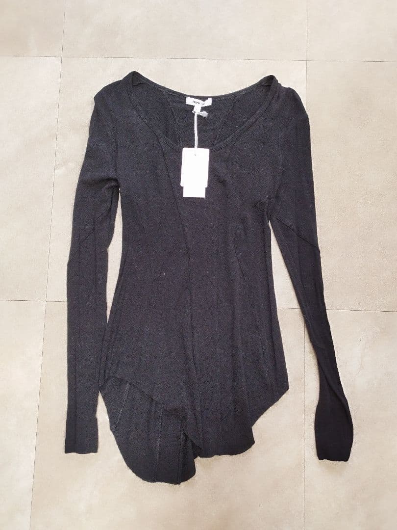 HELMUT LANG ヘルムートラング 変形　ウール混　長袖トップス