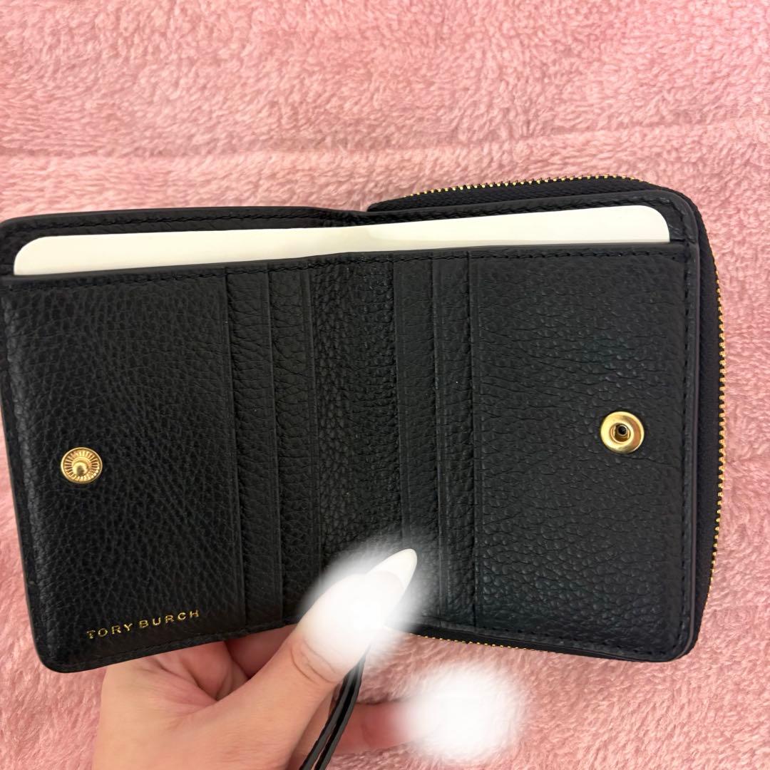 Burch レザー コンパクトウォレット ブラック