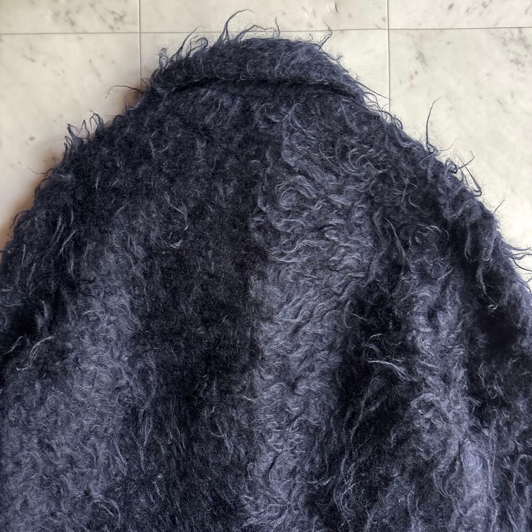 美品 デパリエ モヘアシャギーコート 38 オーバーサイズ 定価17万 黒