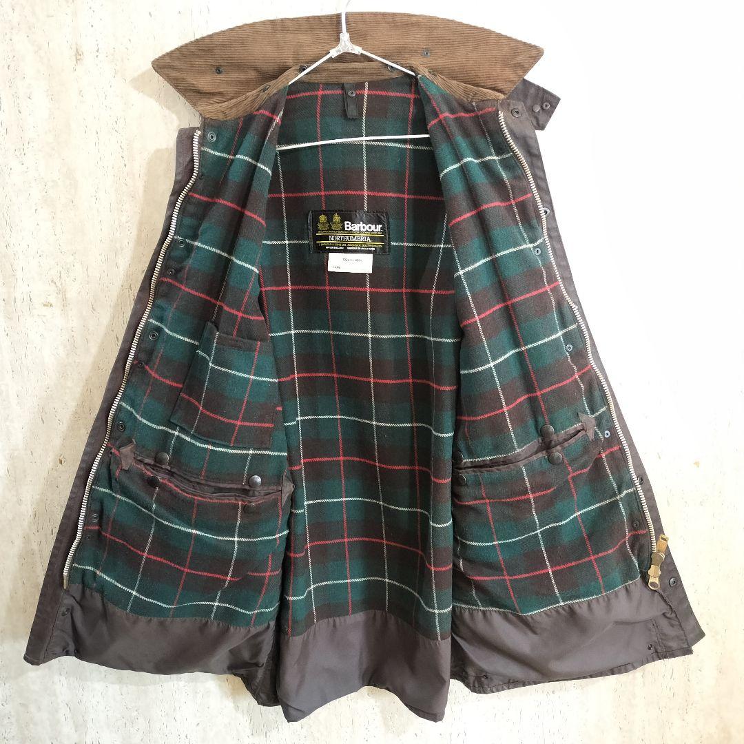 80s BARBOUR northumbria c40　1984 ブラウン