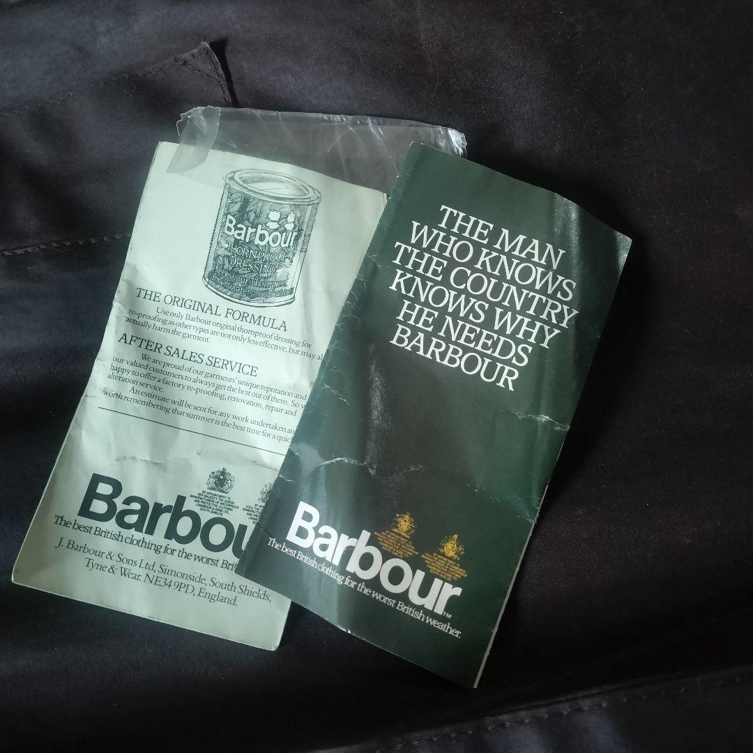 80s BARBOUR northumbria c40　1984 ブラウン
