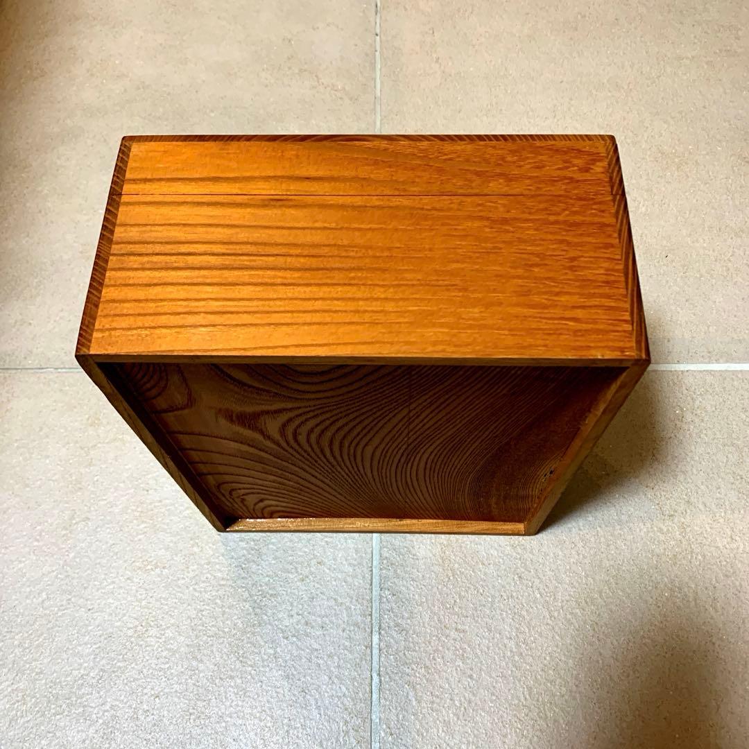 未使用　木製　ケヤキ　欅　木箱