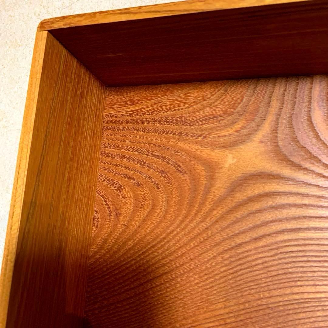 未使用　木製　ケヤキ　欅　木箱