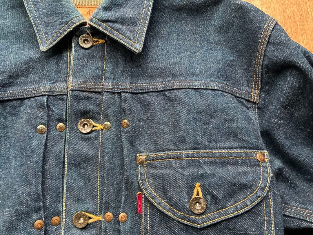 【超希少】EVISU エビスジーンズ　デニムジャケットU無し ジージャン　最初期