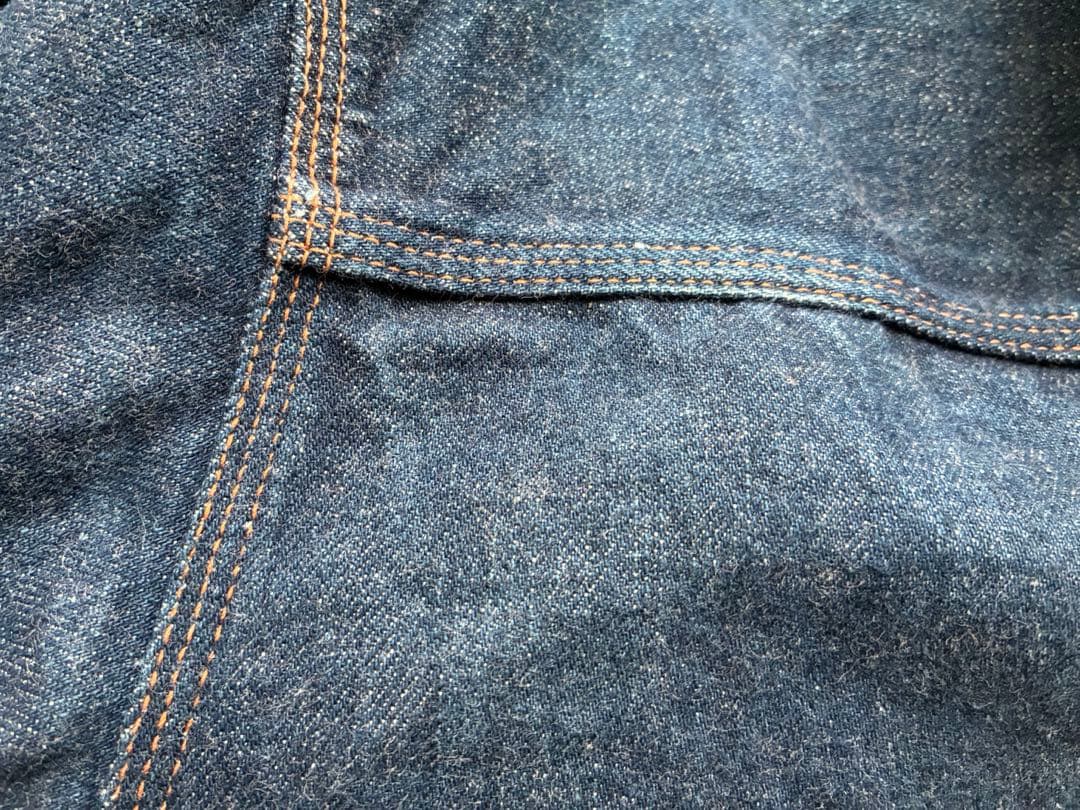 【超希少】EVISU エビスジーンズ　デニムジャケットU無し ジージャン　最初期