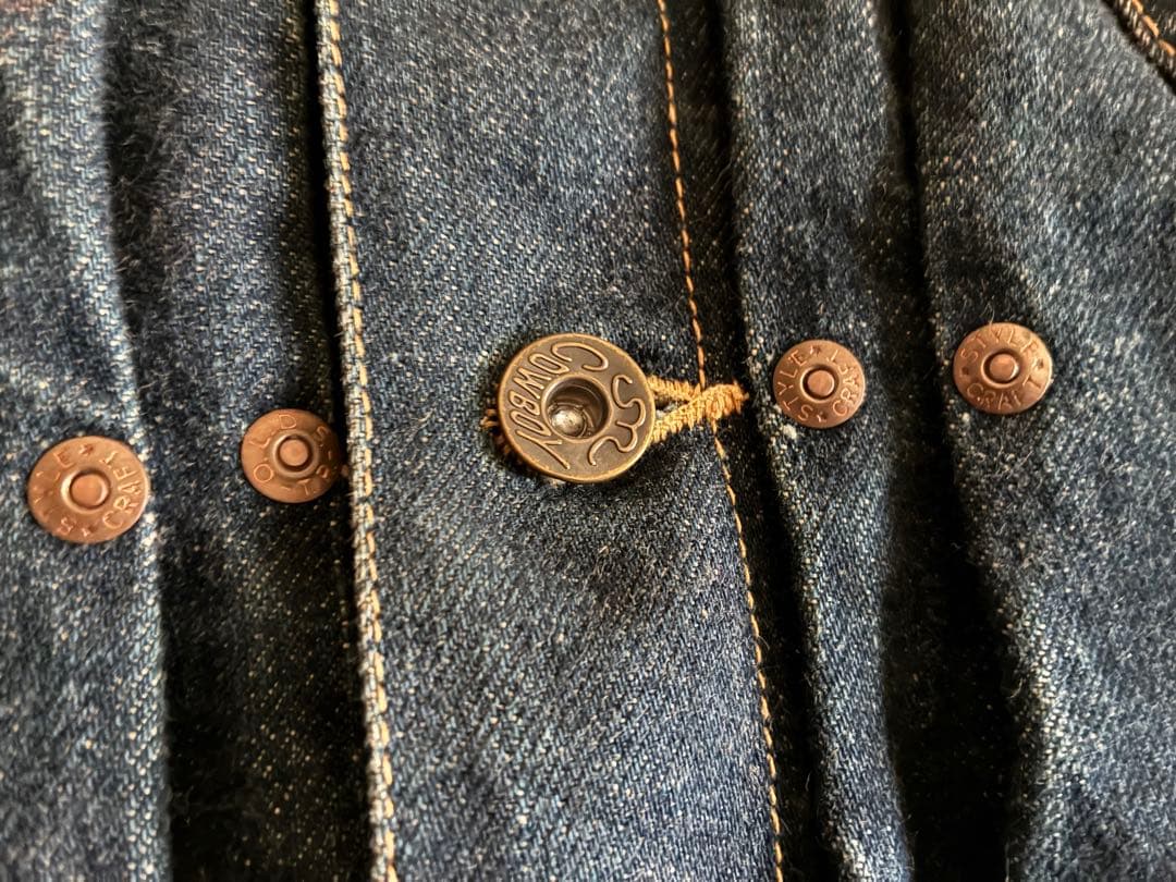 【超希少】EVISU エビスジーンズ　デニムジャケットU無し ジージャン　最初期