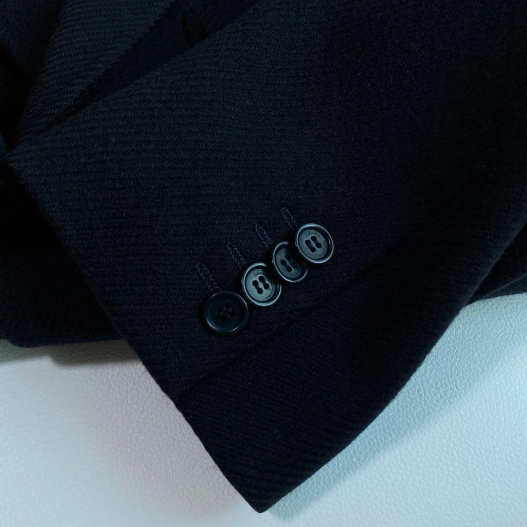 サルヴァトーレフェラガモ ロングコート XL ウール 黒 イタリア製 保温性