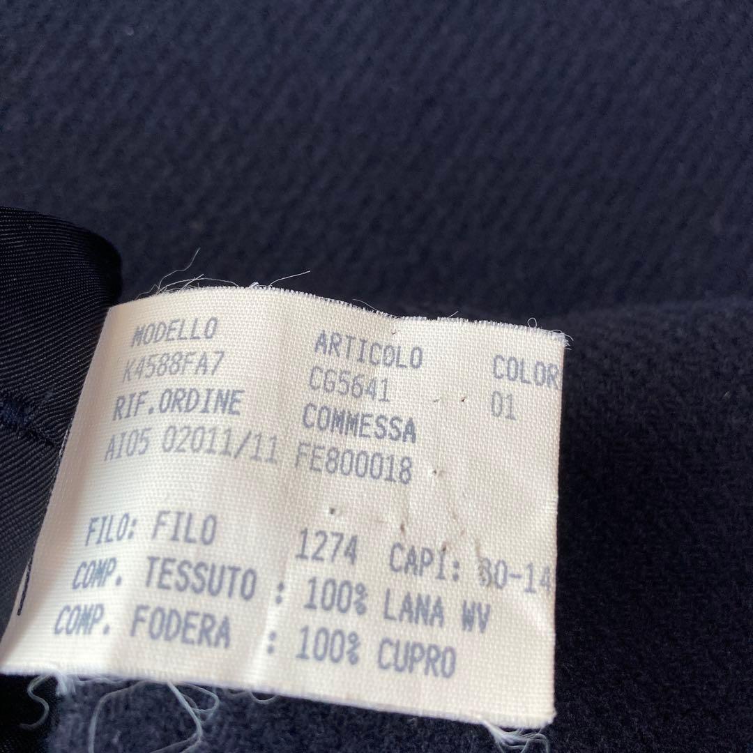 サルヴァトーレフェラガモ ロングコート XL ウール 黒 イタリア製 保温性