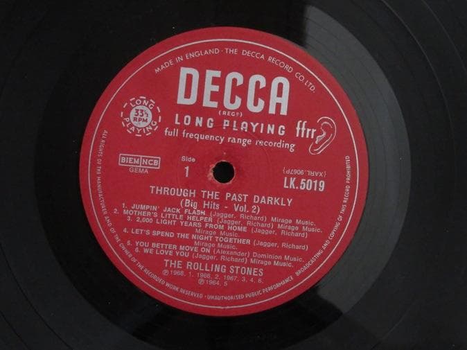 ROLLING STONES★Through The Past Darkly U