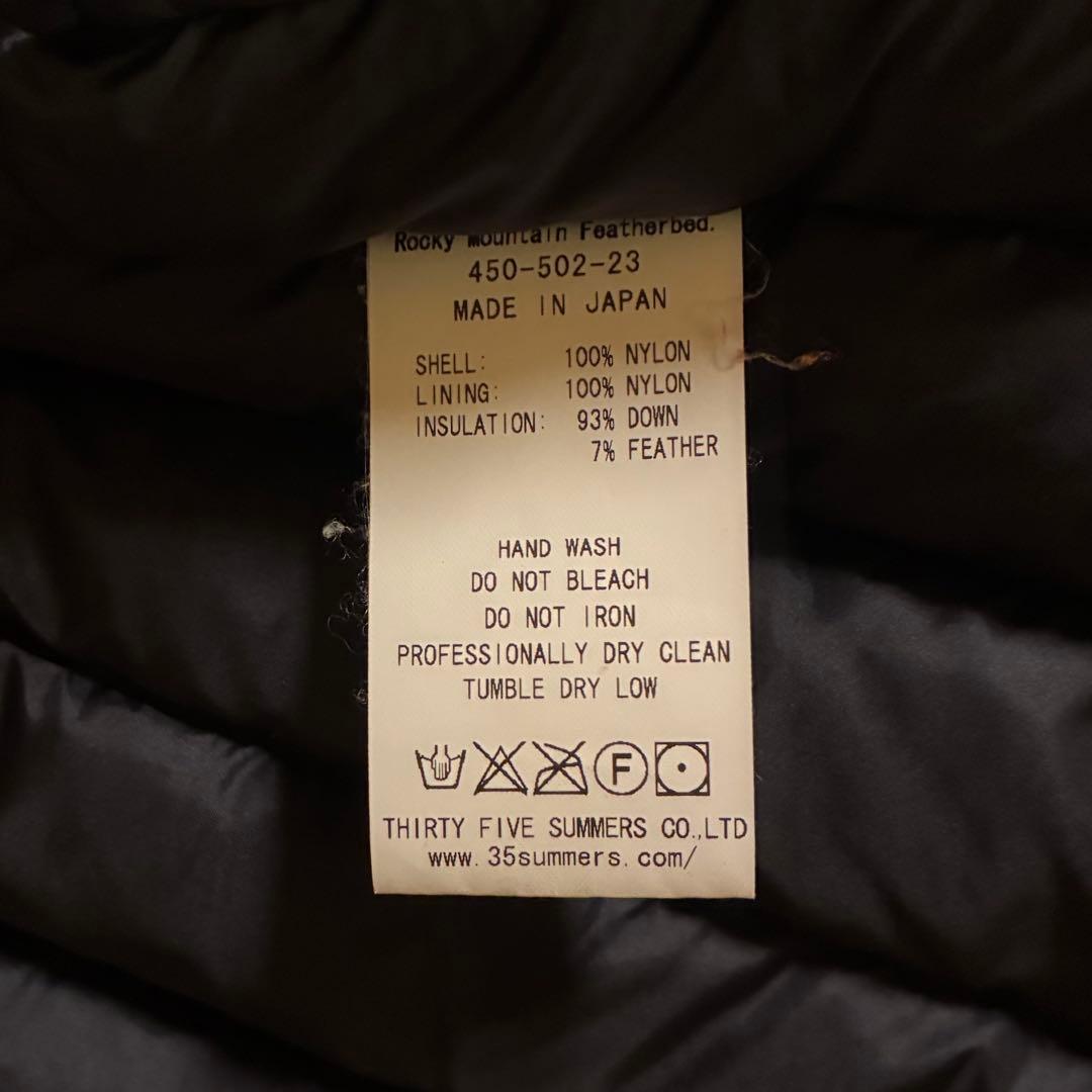 ロッキーマウンテン　シックスマンス　ダウンベスト　ブラック　38