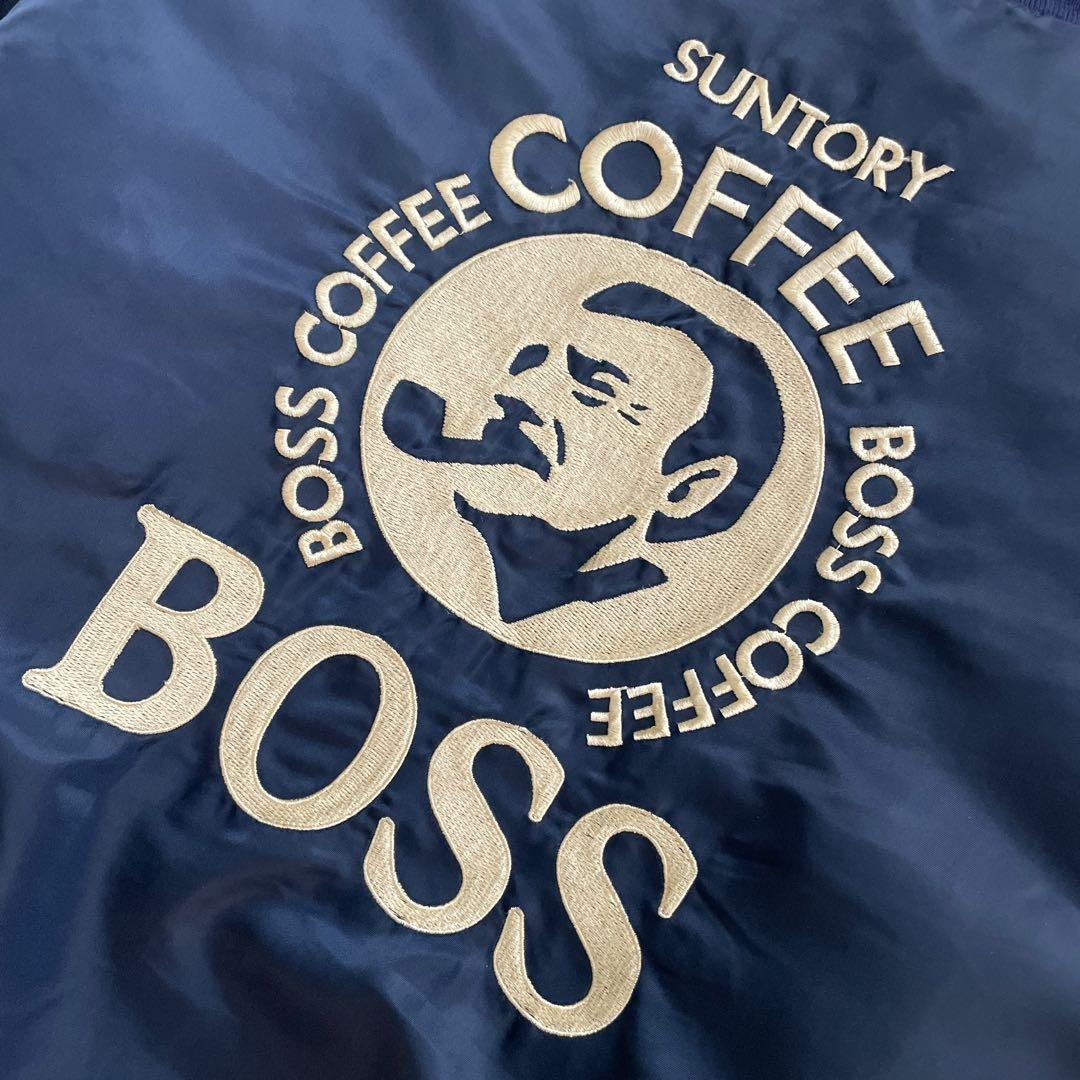 極美品 90s ビンテージ BOSSジャン 2nd MA-1タイプ 両面刺繍ロゴ