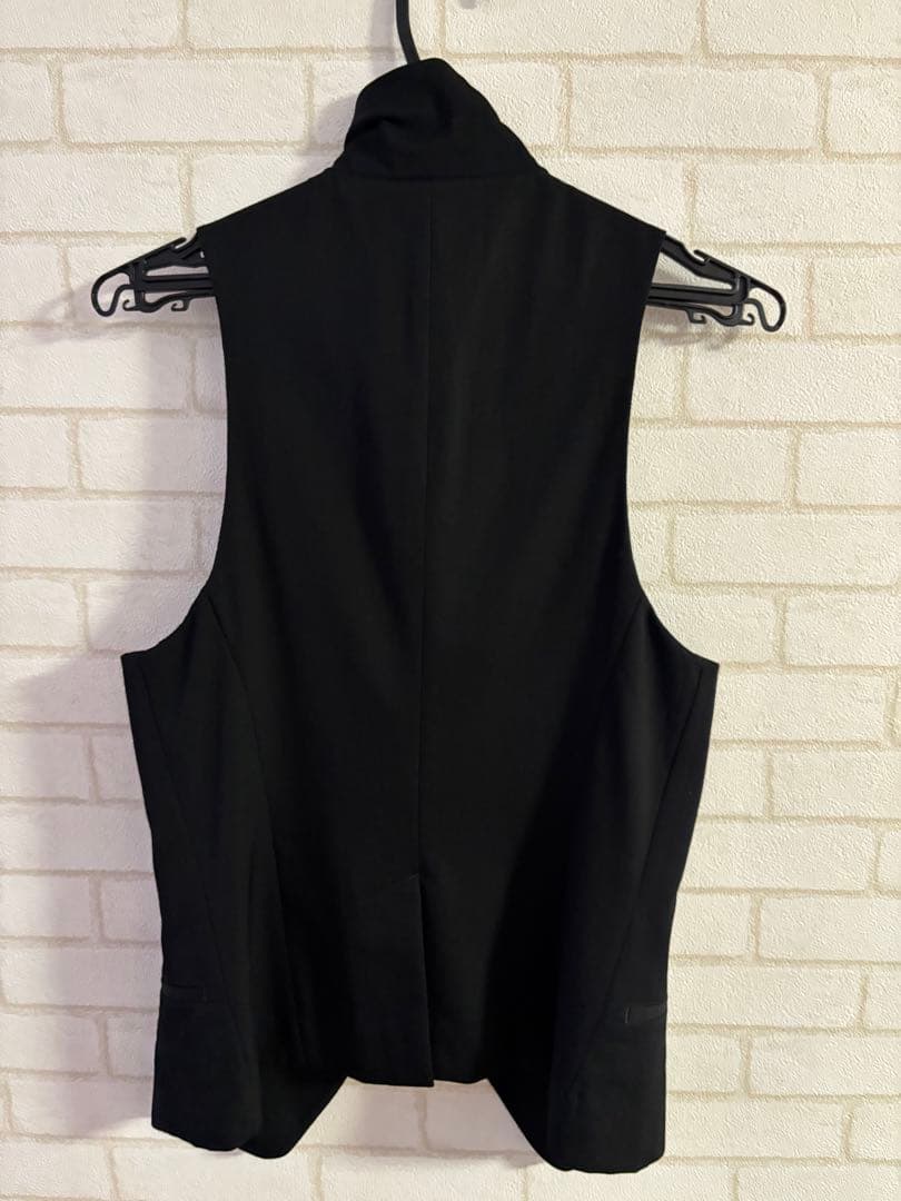 Y's ブラック ダブルブレスト ベスト