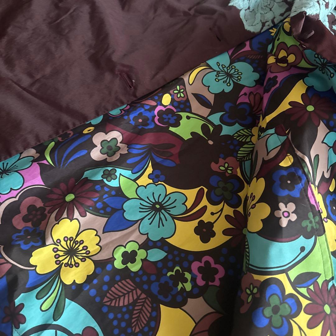 TOKUKO 1er VOL 花柄ロングコート Aラインコートリバーシブル