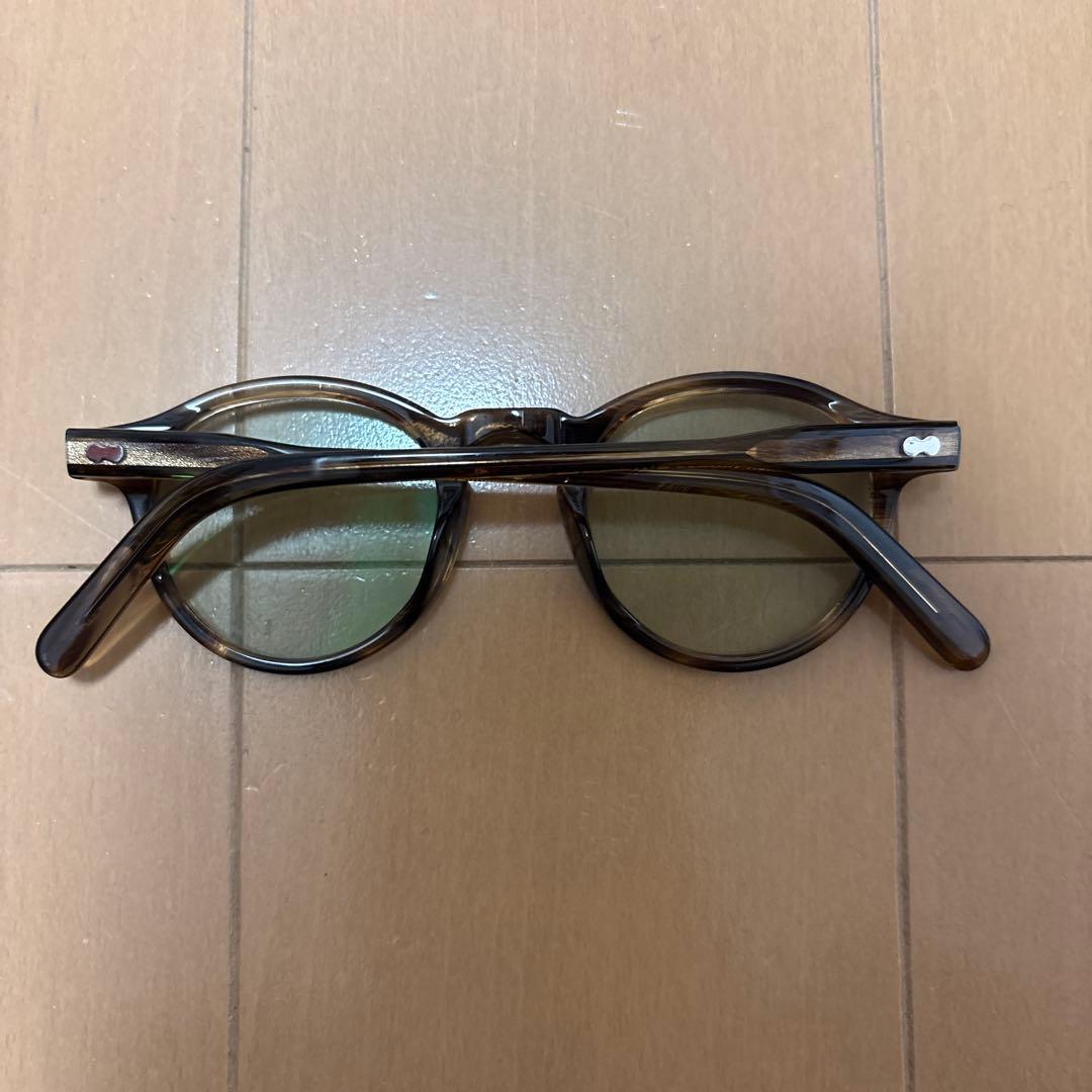 値下げ！　モスコット　ミルゼン　ブラウン　44　グリーンレンズ25%