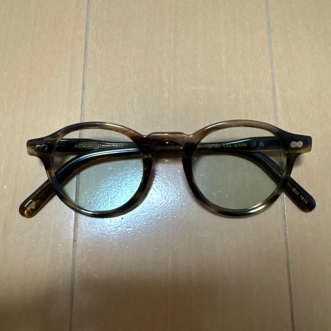値下げ！　モスコット　ミルゼン　ブラウン　44　グリーンレンズ25%