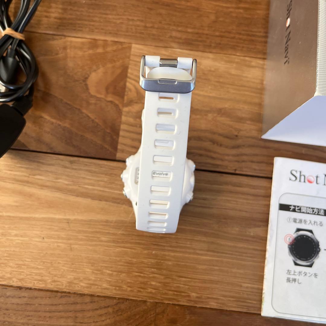 ショットナビ W1 Evolve ゴルフ GPS ウォッチ　ホワイト 時計
