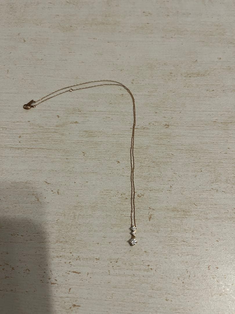 4℃ ローズゴールド ネックレス