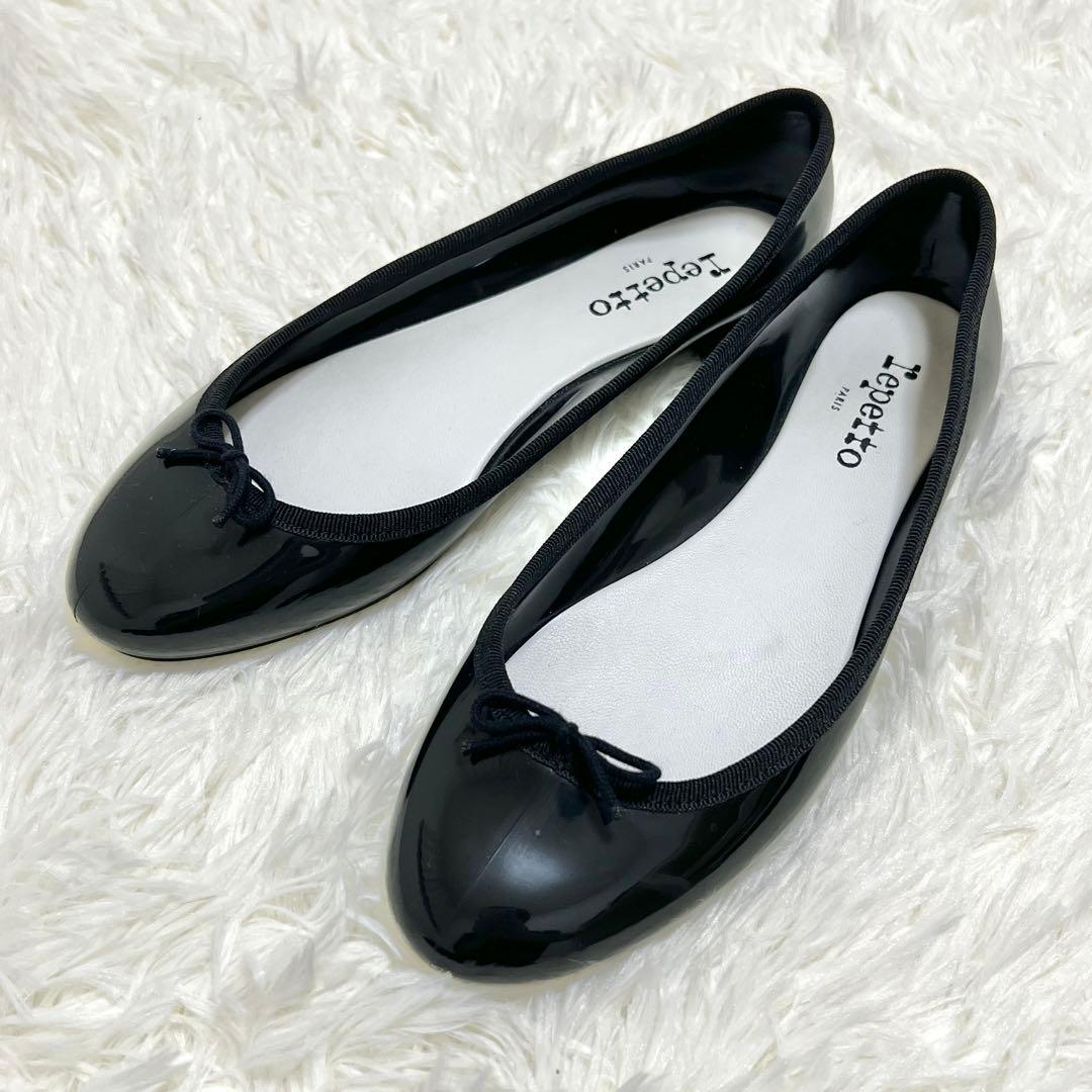 ✨未使用級✨ repetto サンドリオン バレエシューズ 黒 24.5cm